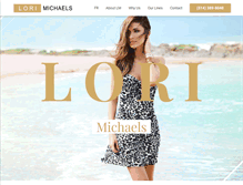 Tablet Screenshot of lori-michaels.com
